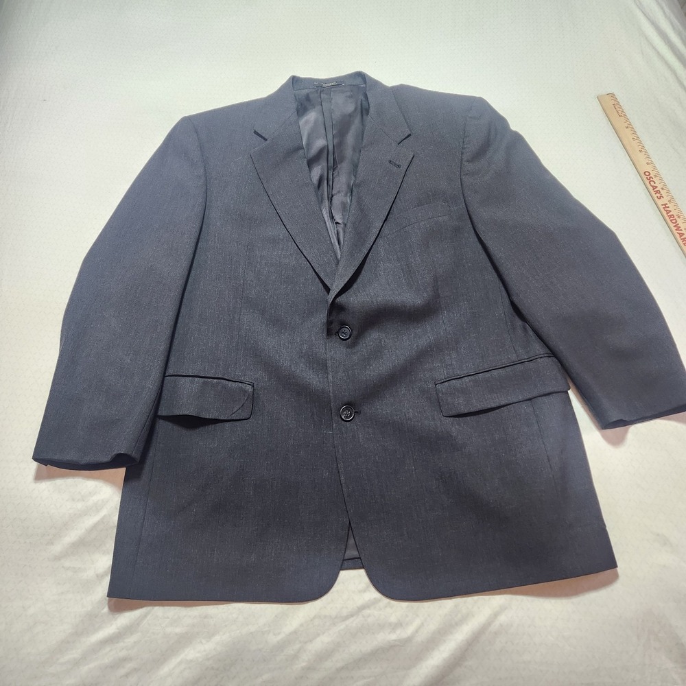 Hart Schaffner Marx Dayton 44S Gray Wool Blazer Sport Coat Men 2 Button Classic